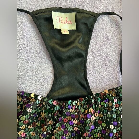 PARKER PURPLE SEQUIN DRESS SIZE XS - Picture 8 of 8